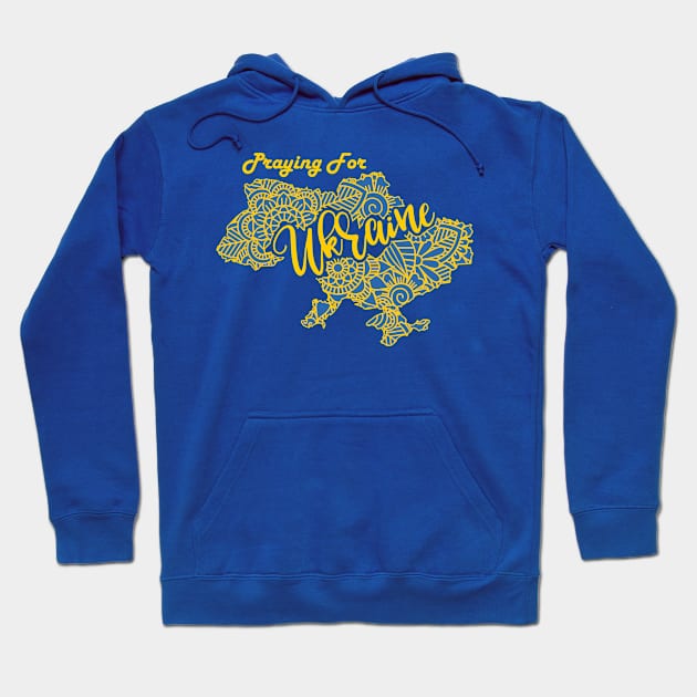 Praying For Ukraine 3D Mandala Hoodie by The Christian Left